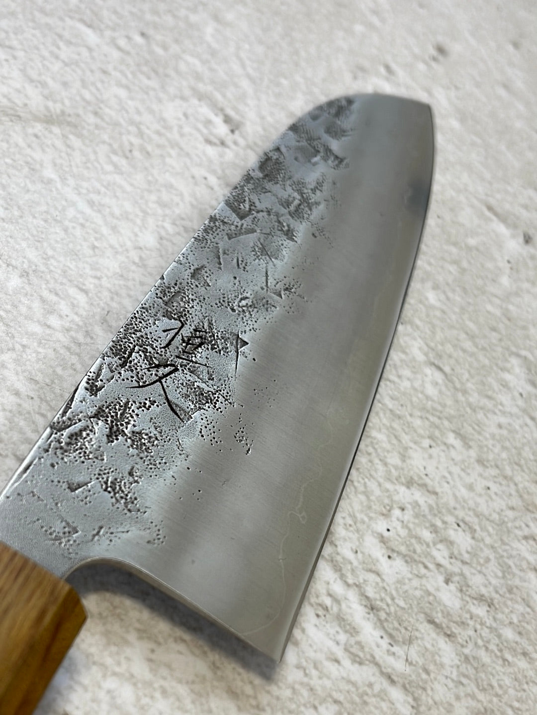 Tsunehisa SLD Washiji KOY Santoku Knife 170mm - Made in Japan 🇯🇵 Oak Yaki Handle
