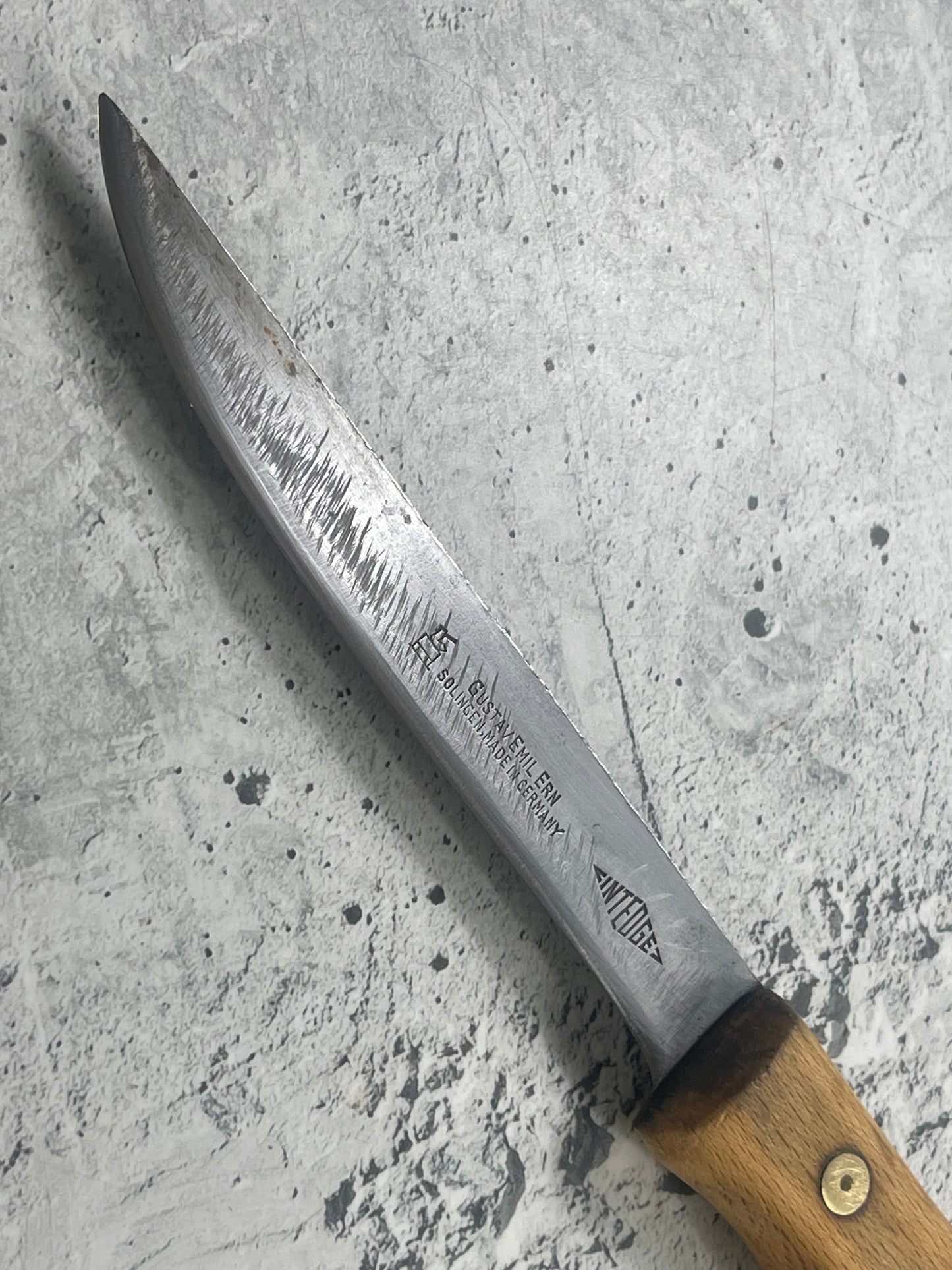 Vintage Gustav Emil Ern Boning Knife Carbon Steel 145mm Made in German 🇩🇪 1711