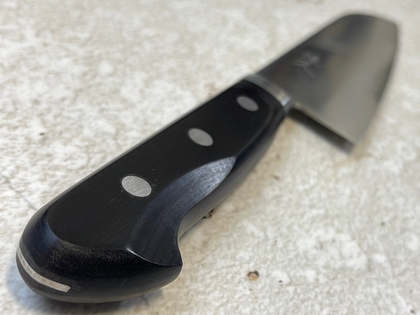 Tsunehisa VG1 Santoku Knife 165mm  Black Pakkawood Handle - Made in Japan 🇯🇵