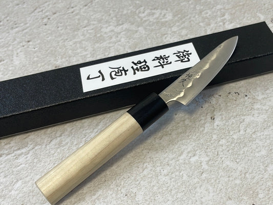 Tsunehisa G3 Nashiji HBC Petty 80mm - Made in Japan 🇯🇵 Magnolia Oval Wa Handle