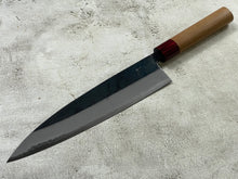 Load image into Gallery viewer, Muneishi Aogami 2 Iron Clad Gyuto 240mm Kurouchi Finish