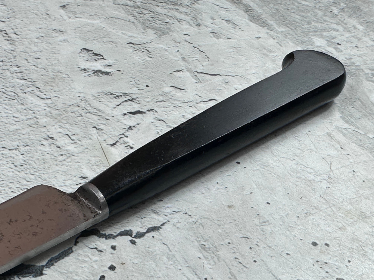 Vintage French Nogent Style Paring Knife 80mm Inox Steel POM Handle 2198