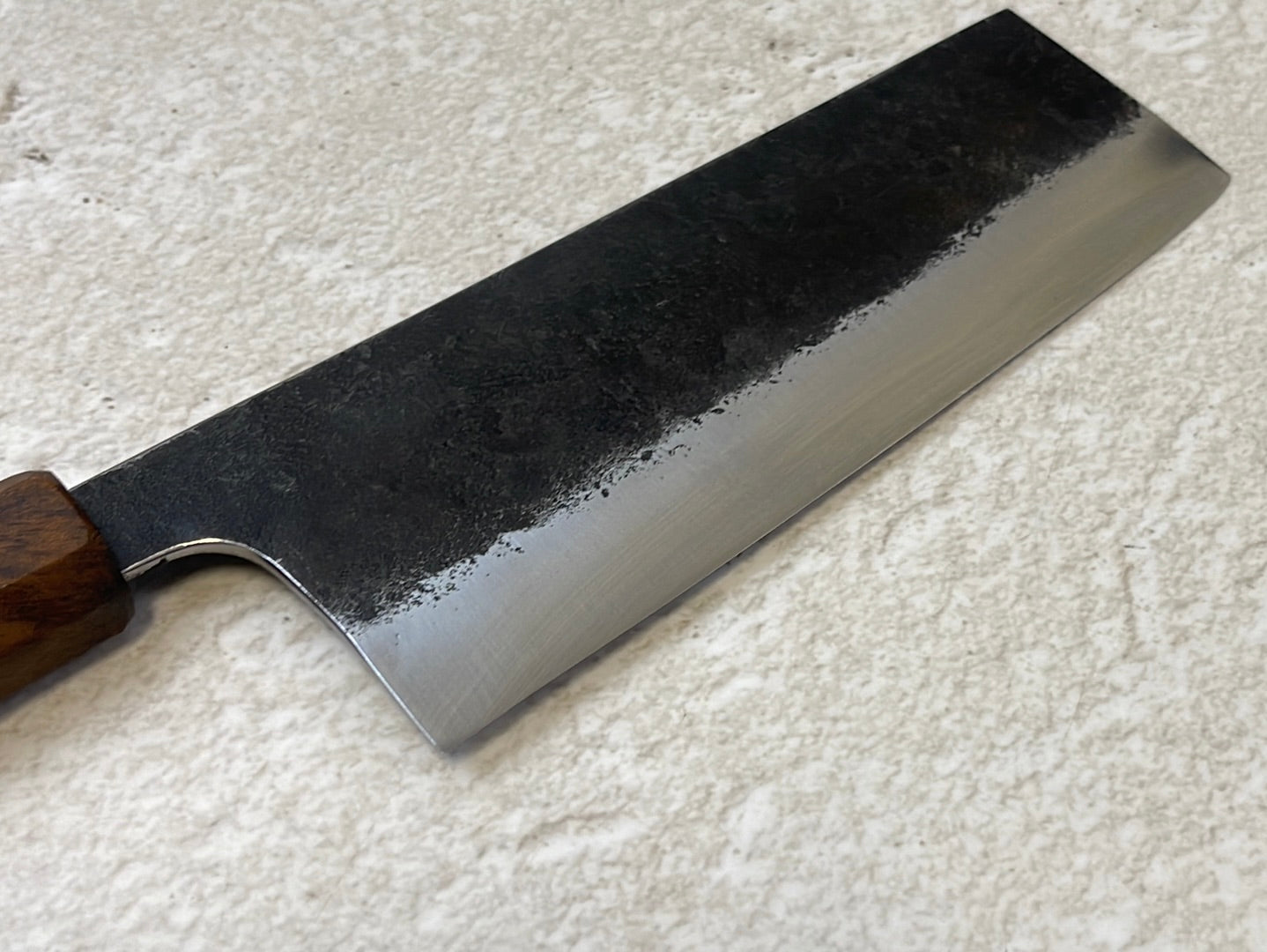 Nakiri 150mm Kurouchi Jatiwood Timber Handle