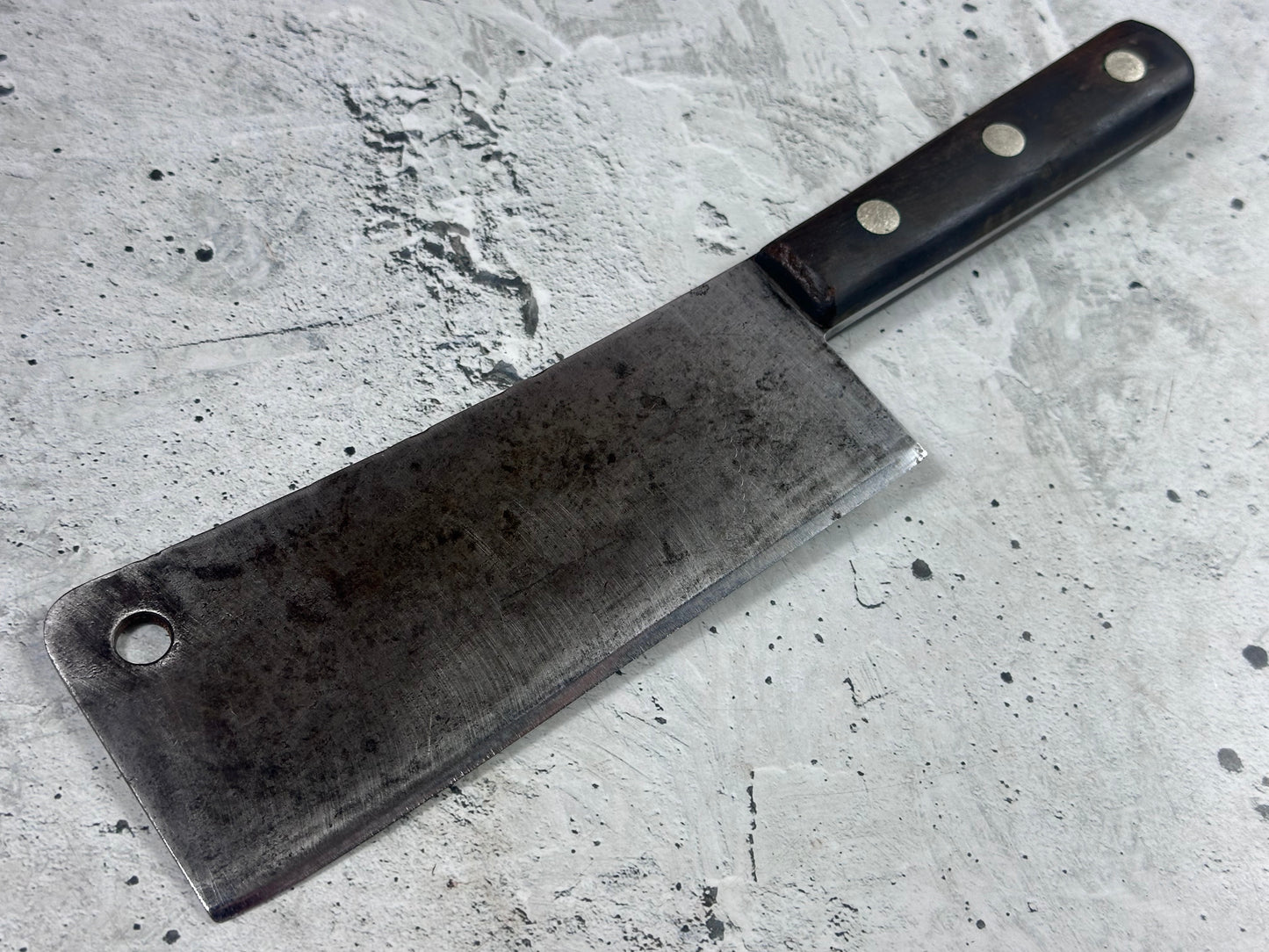 Vintage J.A. Henckels Twinworks Cleaver 180mm Carbon Steel Germany 2000