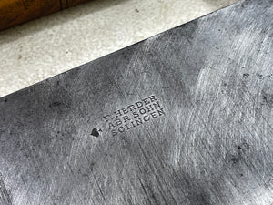Vintage  F. Herder Abr. Ohn Cleaver Knife 150mm Carbon Steel Blade Made in Germany 🇩🇪 1924