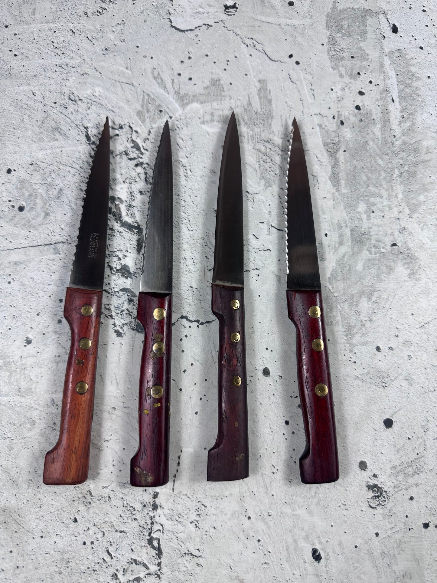 Vintage French Paring Knife Set 4x Made in France 2020