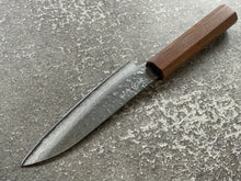 Load image into Gallery viewer, Makoto Kurosaki Damascus Tsuchime Petty 135mm