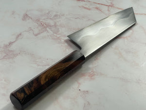 Keskin Migaki Bunka 150mm, Ebony Rosewwod & Rosewood Wood sheath