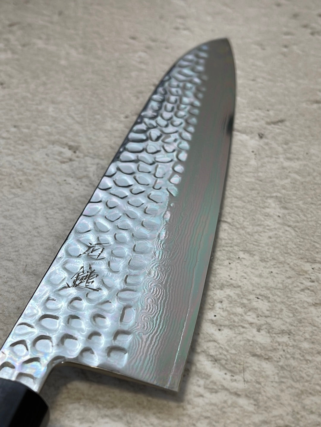 Yoshimune Gyuto 210mm VG10 Damascus Steel Double-Bevel Rose Wood Octagonal Handle