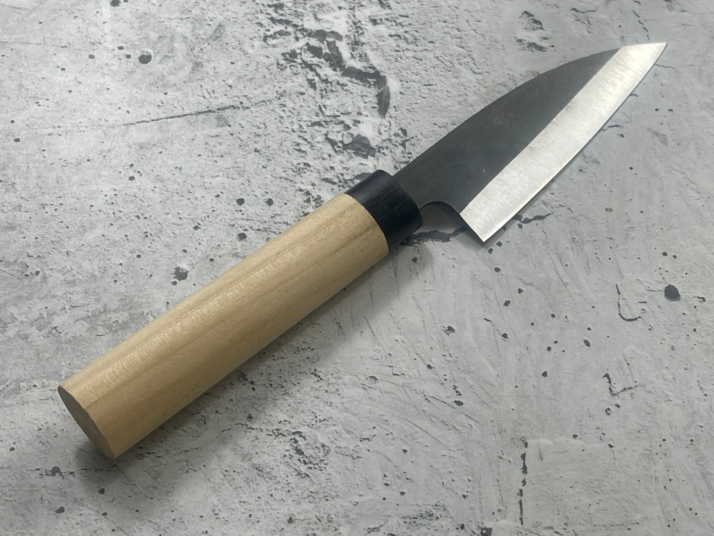 Vintage Japanese Ko Deba Knife 10cm Carbon Steel Magnolia Handle Made In Japan 🇯🇵 1750