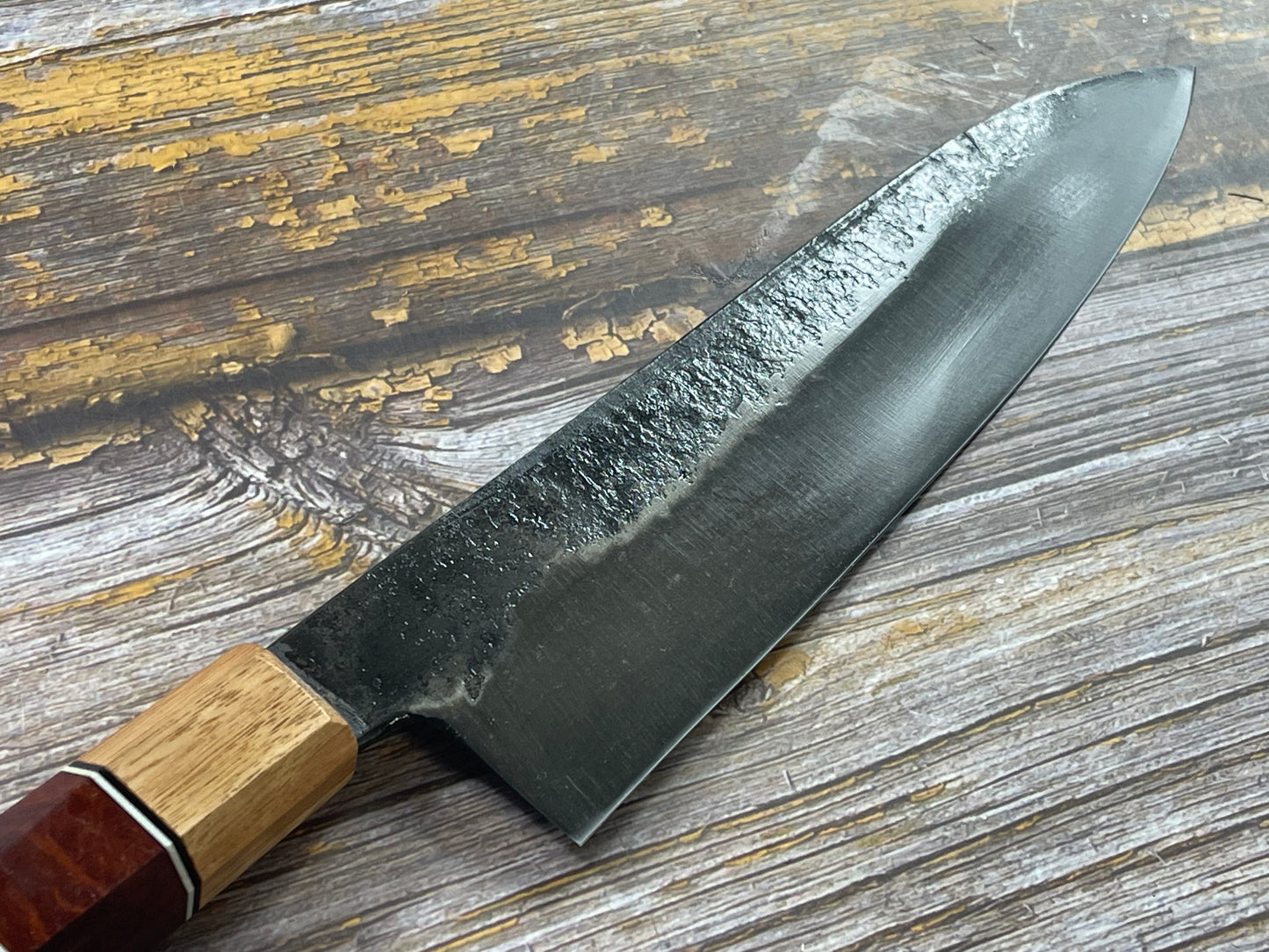 HG Blade Gyuto Knife 210mm Kurouchi Finish 1084 High Carbon Steel (2025)