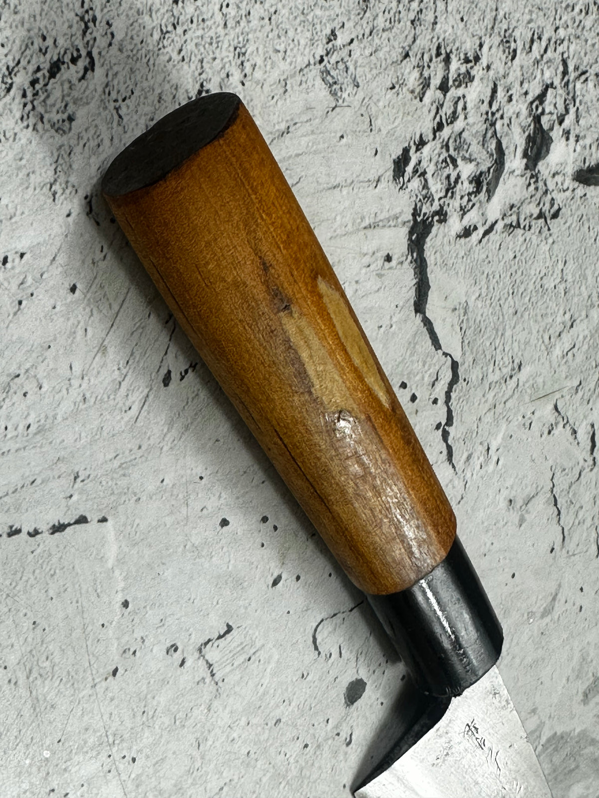Vintage Sakai Tokusei Deba Knife 120mm Carbon Steel Magnolia Wood Handle  2256
