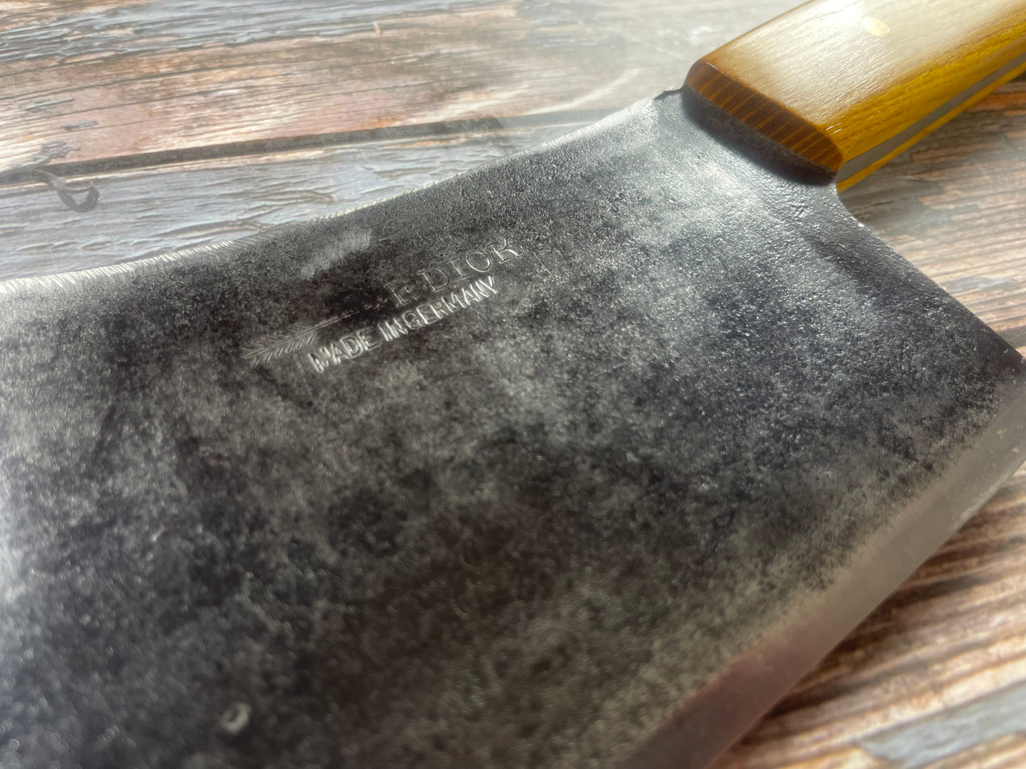 Premium Vintage F. Dick Butcher Cleaver Knife 200mm Carbon Steel 🇩🇪