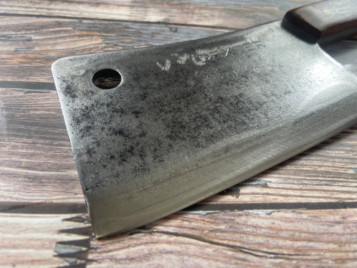 Premium Vintage Dexter Butcher Cleaver Knife 200mm Carbon Steel 🇺🇸