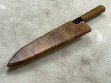 Load image into Gallery viewer, Kanefusa Gyuto 230mm Teakwood Burl &amp; Rosewood Handle &amp; Sheath