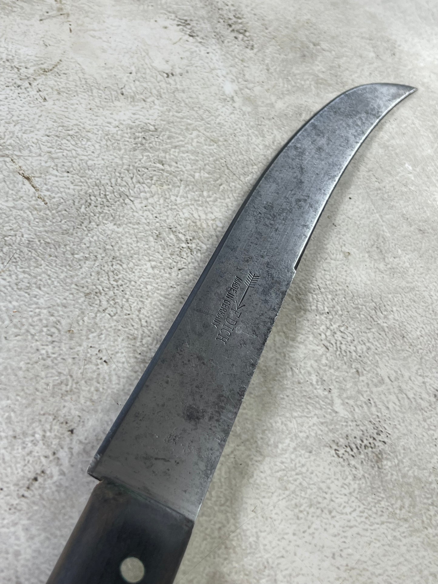 Vintage F. Dick Butcher Machete Knife 315mm Made in Germany 🇩🇪 Cabon steel 1890