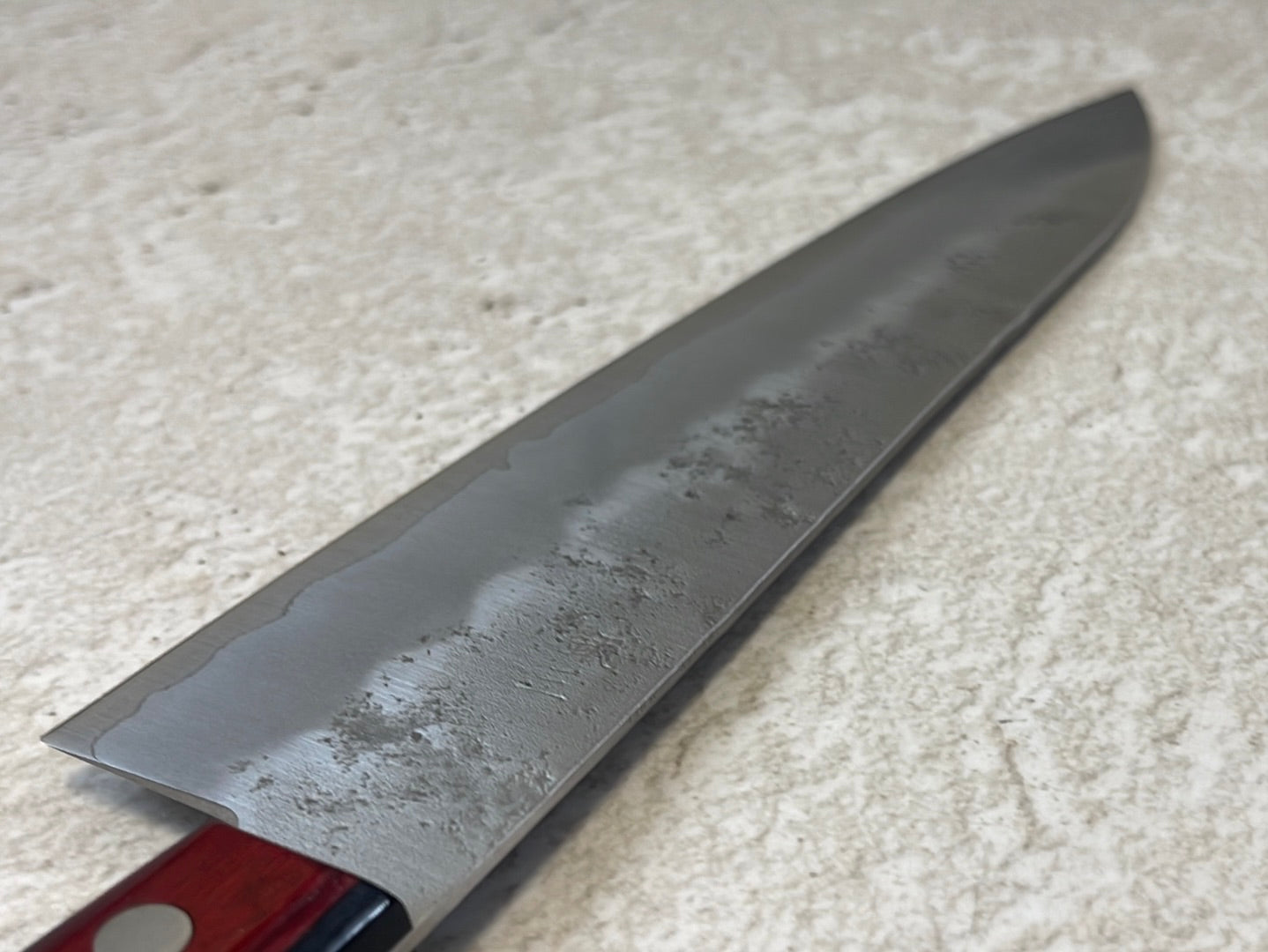 Tsunehisa G3 Nashiji Red Gyuto 210mm - Made in Japan 🇯🇵