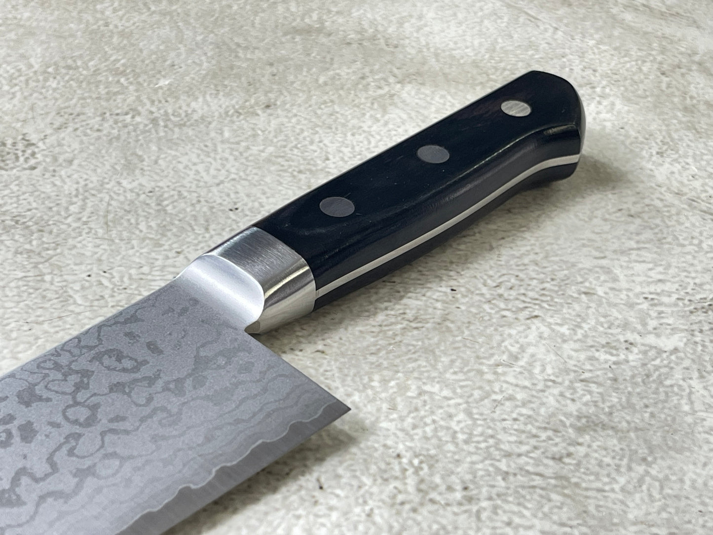 Tsunehisa VG-10 Damascus Santoku 170mm Oak Handle Made in Japan 🇯🇵