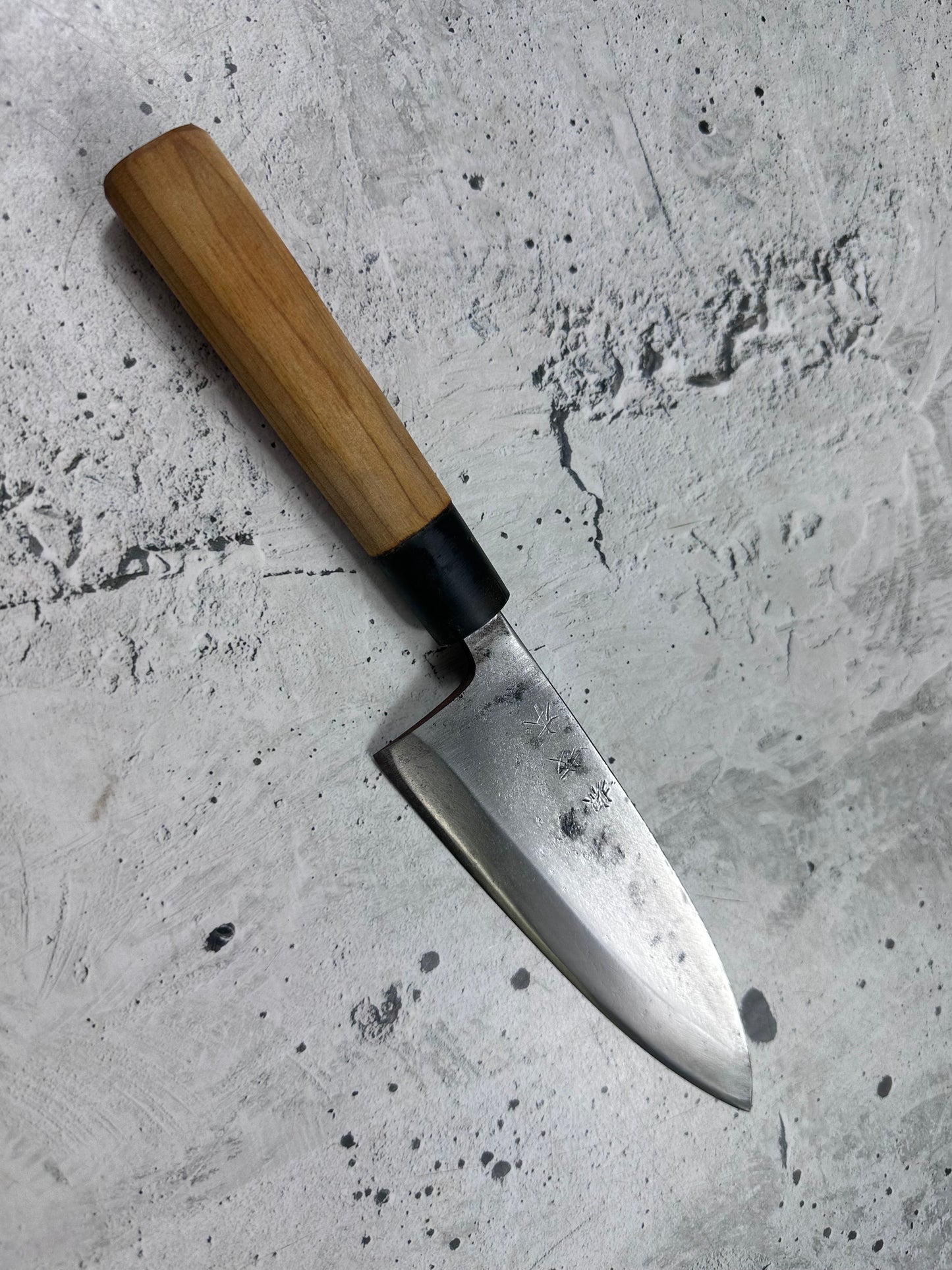 Vintage Sakai Sakamoto Deba Knife 170mm Carbon Steel 2145