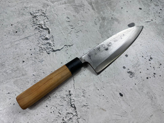 Vintage Sakai Sakamoto Deba Knife 170mm Carbon Steel 2145
