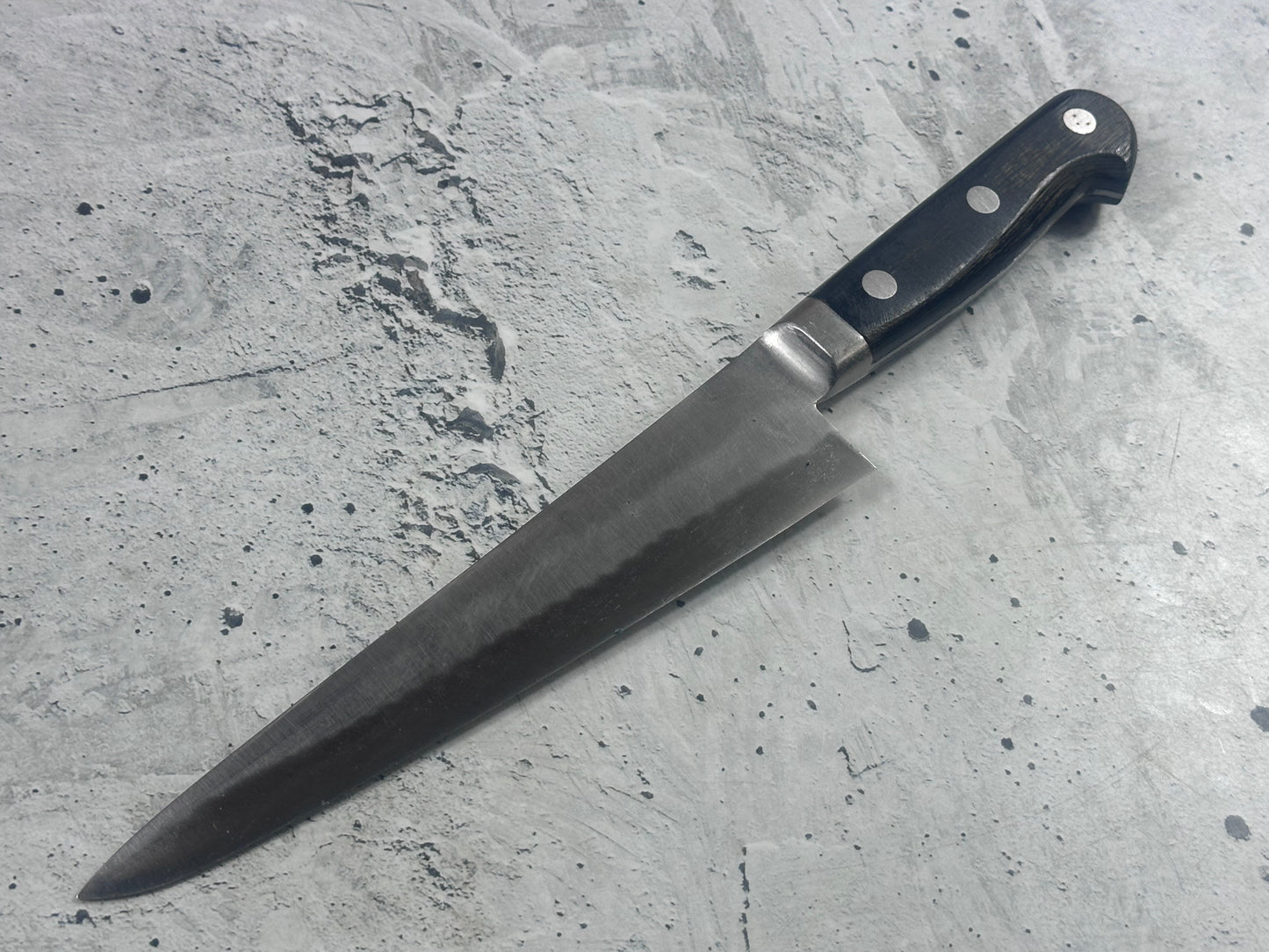 Vintage Japanese Hisamoto Gyuto Knife 190mm Inox Steel 2014