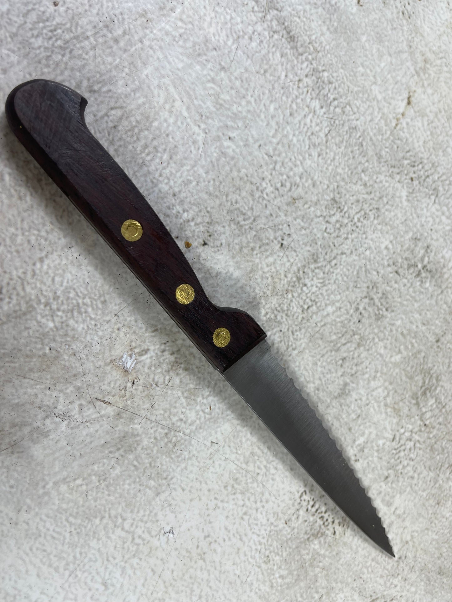 Vintage French Serrated Paring Knife Set 4x Made in France 🇫🇷 1987