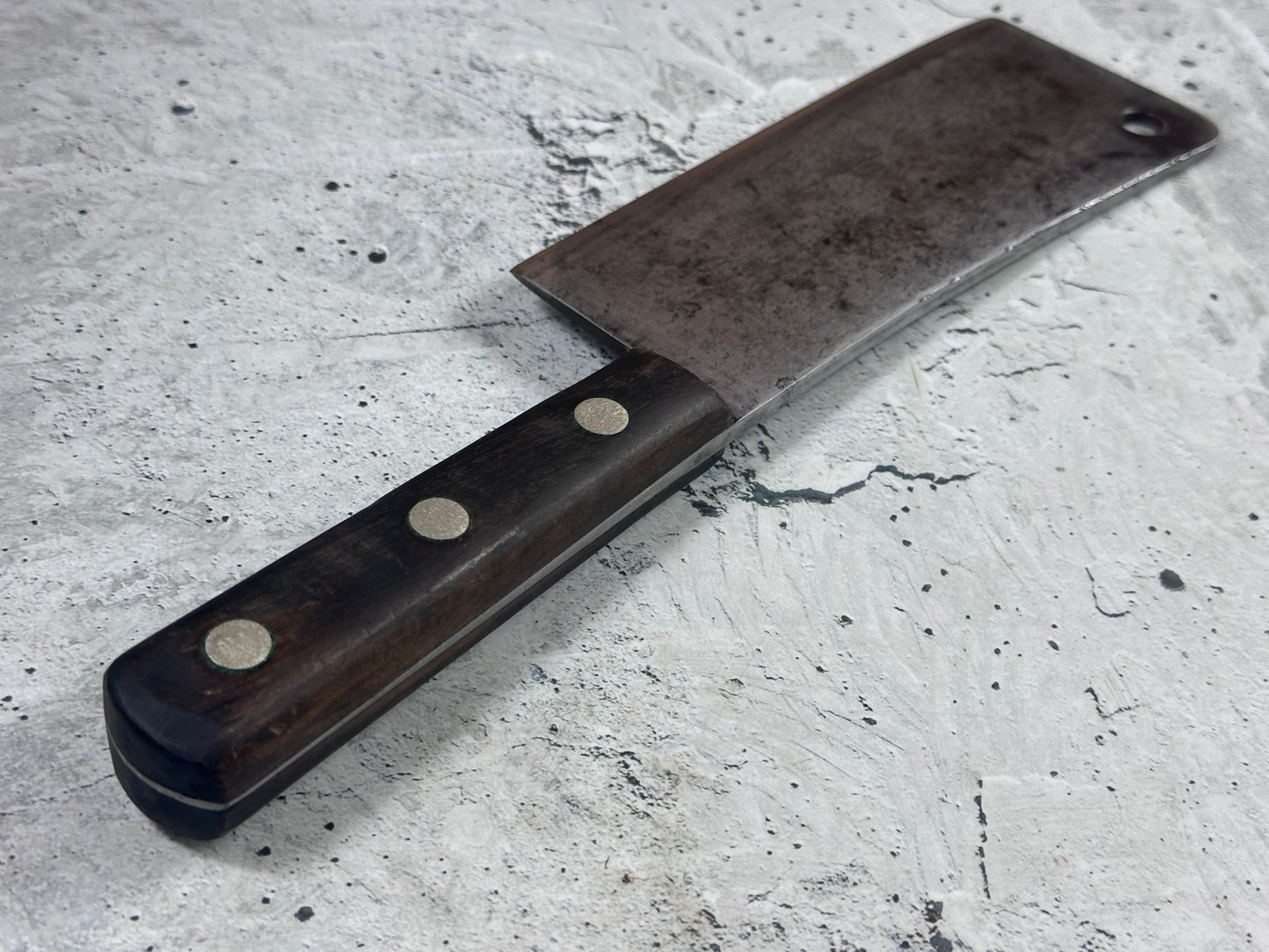 Vintage J.A. Henckels Twinworks Cleaver 180mm Carbon Steel Germany 2000