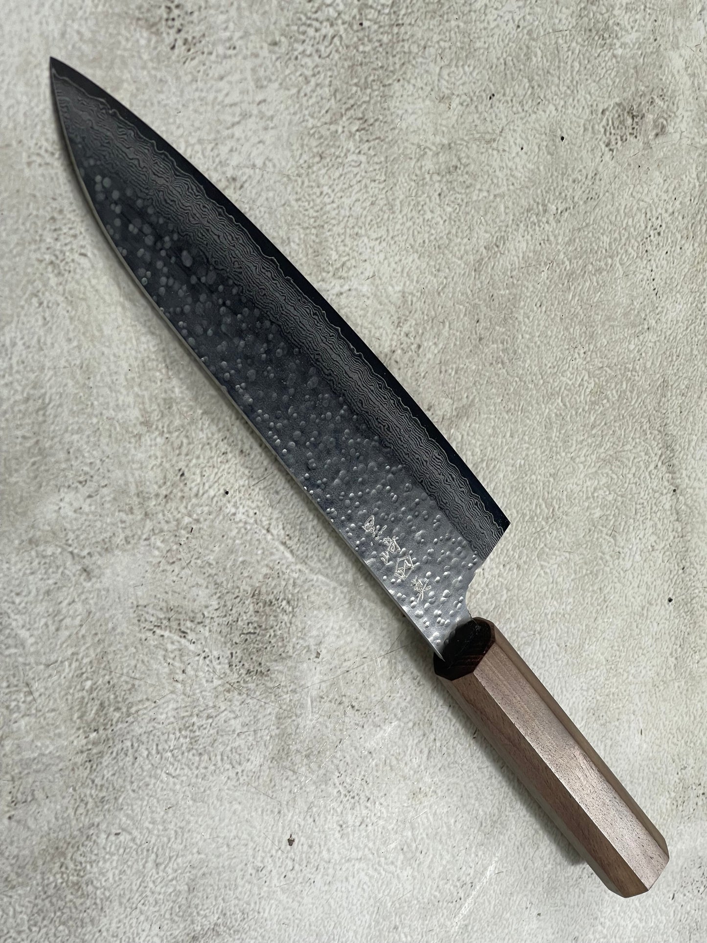 Makoto Kurosaki Damascus Tsuchime Gyuto 210mm