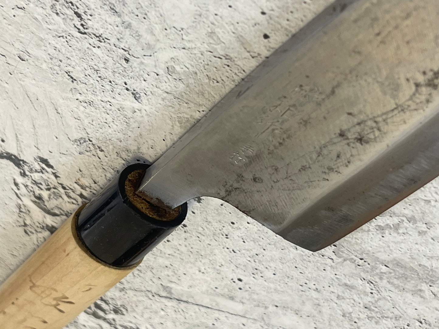 Vintage Japanese Deba Knife 170mm Made in Japan 🇯🇵 Carbon Steel 1517