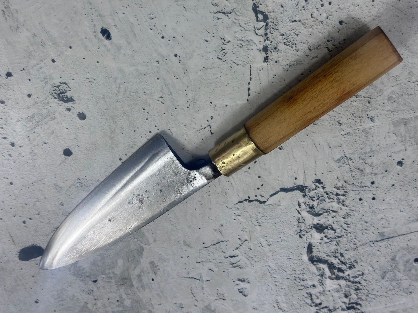 Vintage Sakai Kokaji Takehiro Deba Knife 140mm Carbon Steel 2144