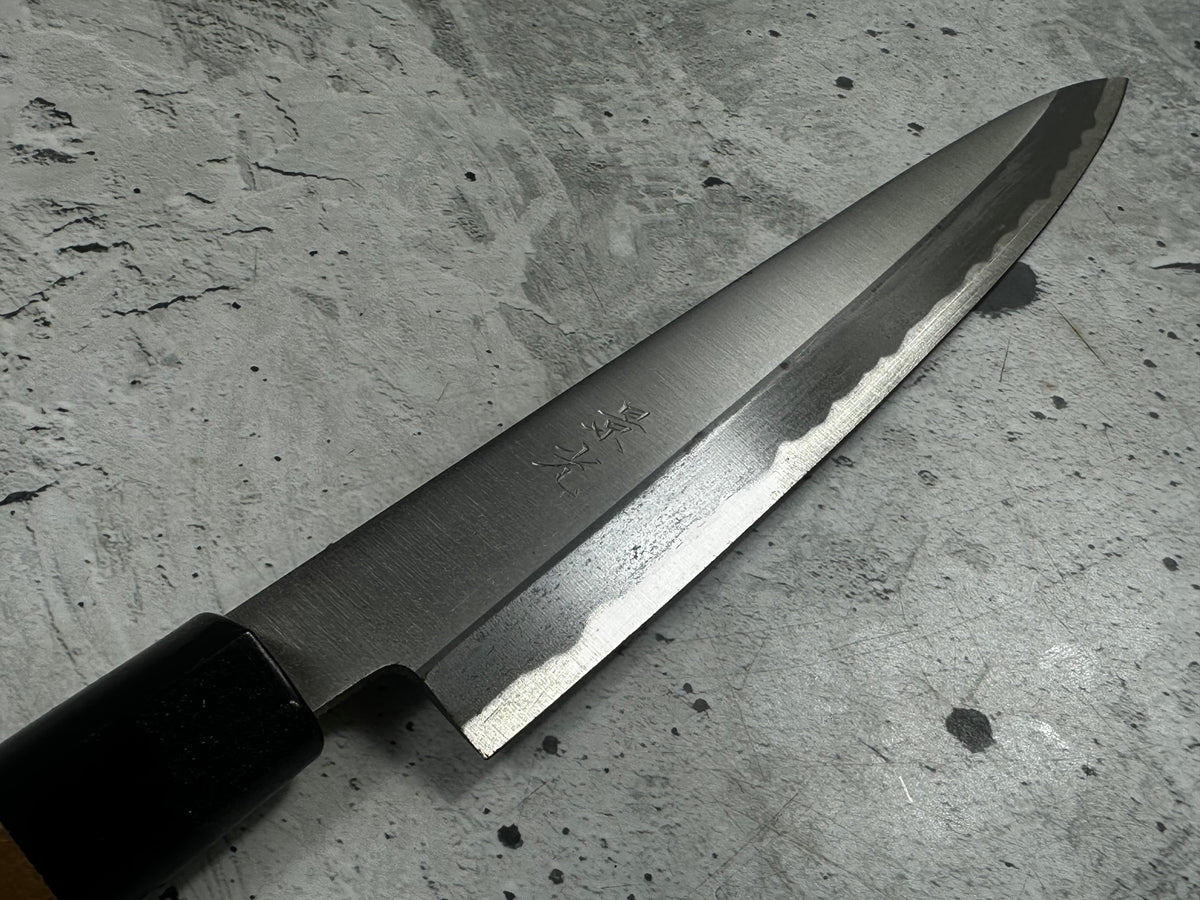 Vintage Kagemitsu Yanagiba Knife 210mm Carbon Steel Magnolia Wood Handle 2245
