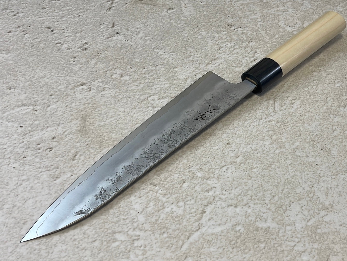 Tsunehisa G3 Nashiji HBC Gyuto 210mm - Made in Japan 🇯🇵 Magnolia Oval Wa Handle