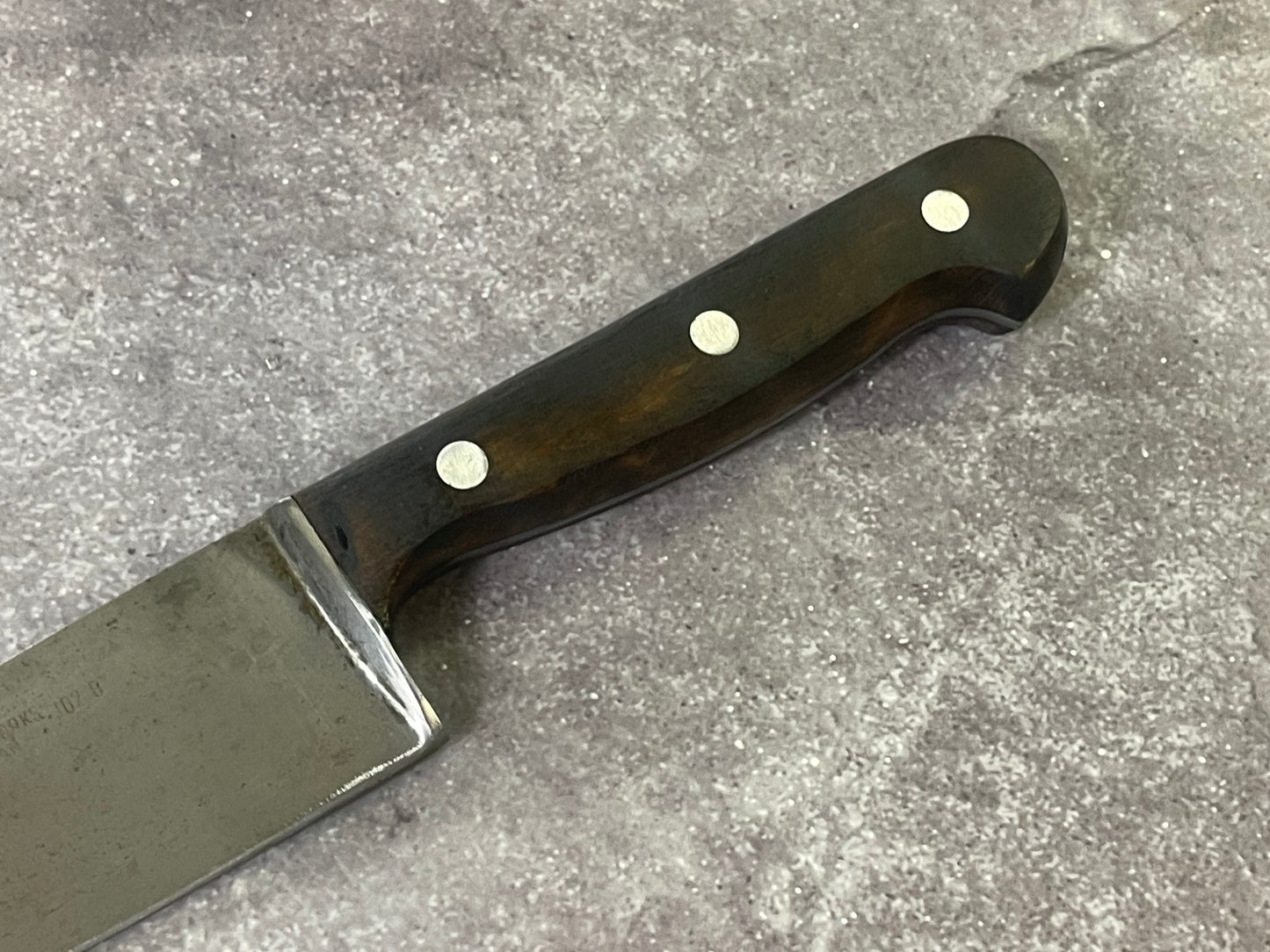 Vintage J. A. Henckles Twinworks Chef Knife 20cm Carbon Stell Made in German 🇩🇪 1618