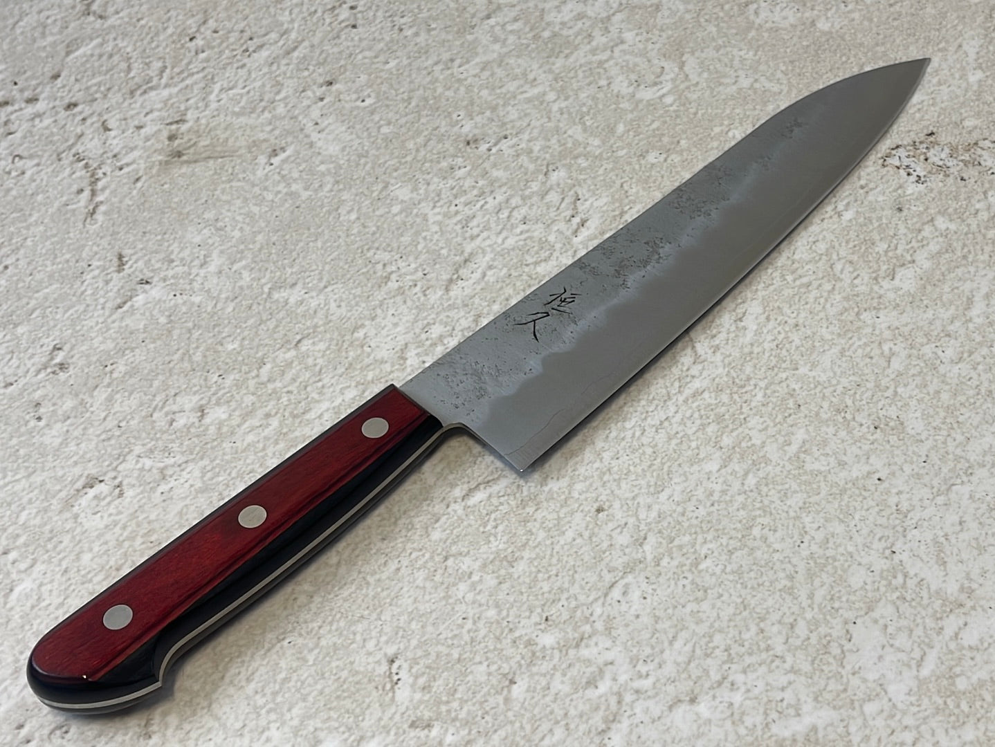 Tsunehisa G3 Nashiji Red Gyuto 210mm - Made in Japan 🇯🇵