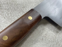 Load image into Gallery viewer, Kanefusa Full Tang Gyuto 230mm Teakwood Burl Set Brass Pins &amp; Sheath