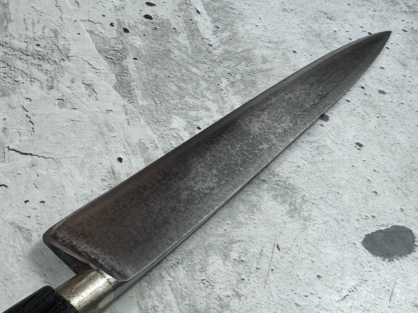 Vintage French Flexible fillet Knife 200mm Carbon Steel Wood Handle 2212