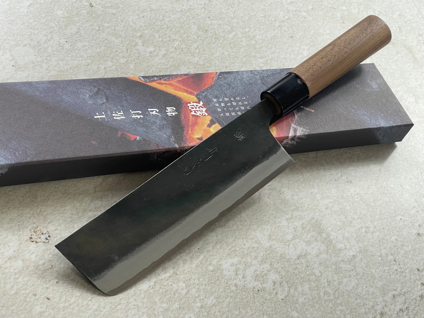 Zakuri Aokami Steel Kuro Nakiri Knife 165mm - Made in Tosa 🇯🇵 Japan