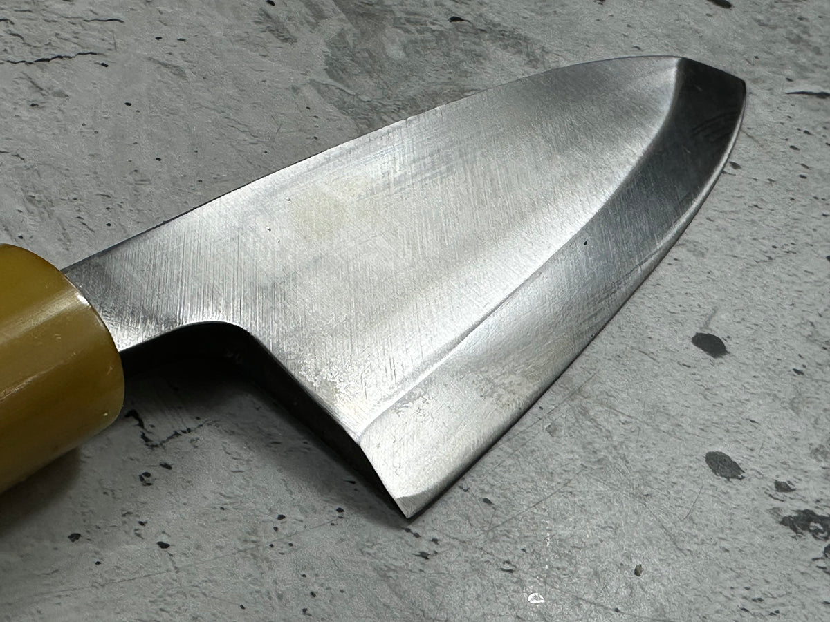 Vintage Masamoto Sohonten Deba Knife 170mm with Wooden Saya 2344