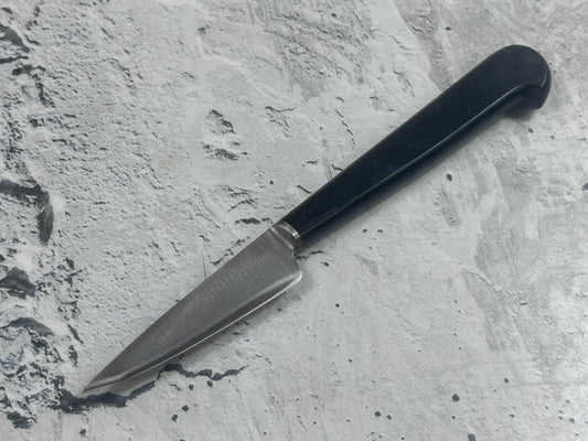 Vintage French Nogent Style Paring Knife 70mm Inox Steel POM Handle 2201