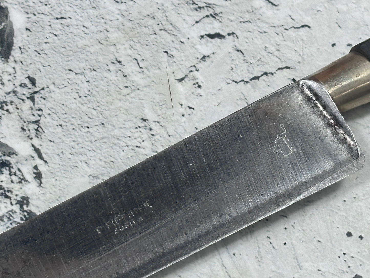 Vintage Sabatier Nogent Flexible Slicing Knife 230mm Carbon Steel 2186