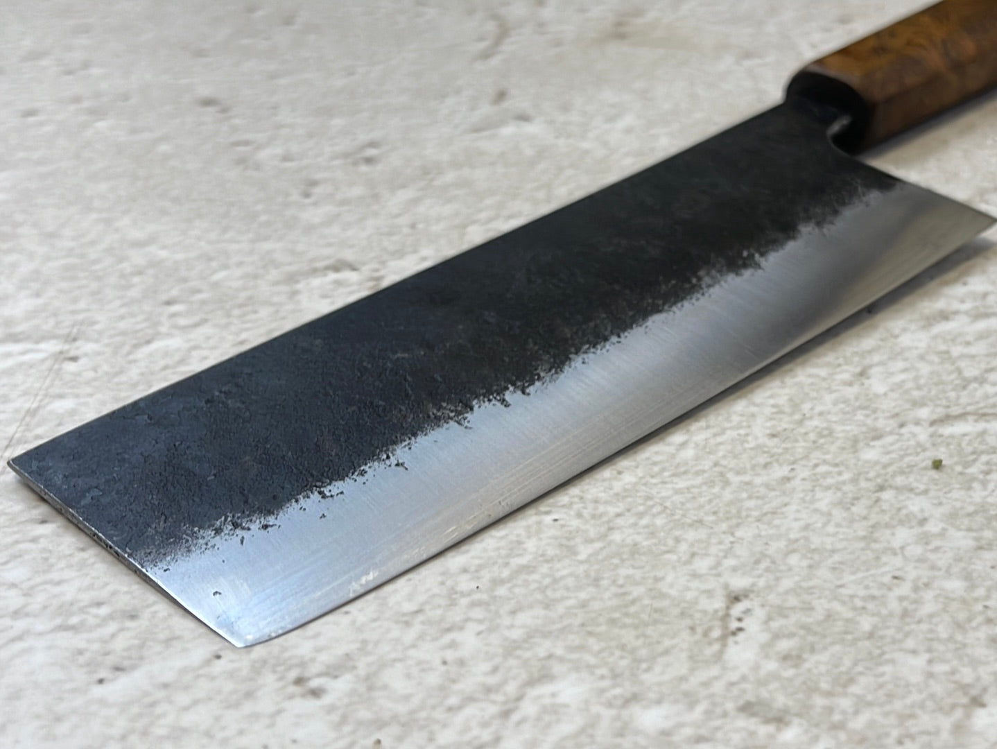 Nakiri 150mm Kurouchi Jatiwood Timber Handle