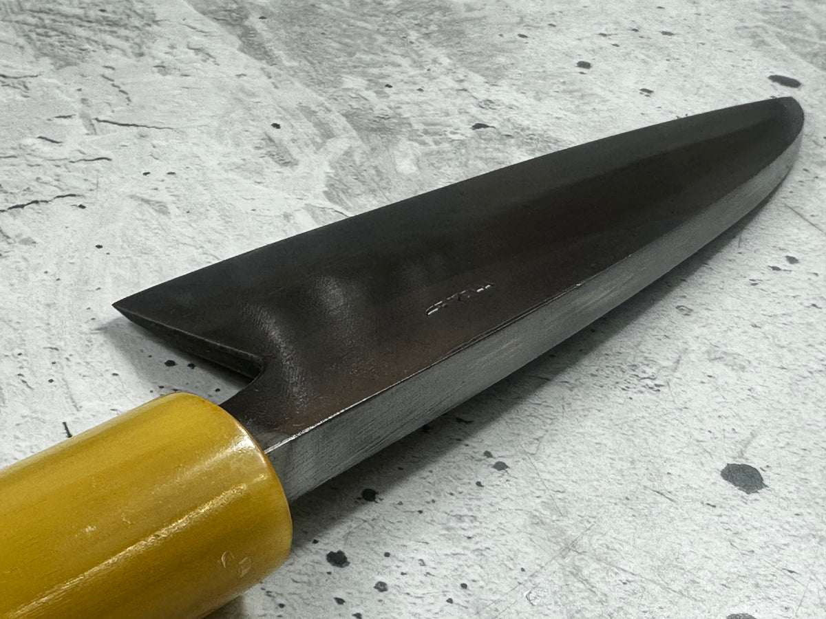 Vintage Masamoto Sohonten Deba Knife 170mm with Wooden Saya 2344