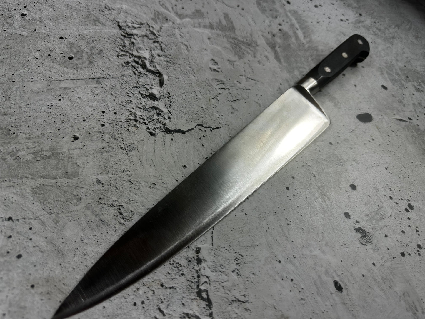 Vintage French Sabatier Chef Knife 250mm High Carbon Steel POM Handle 2246