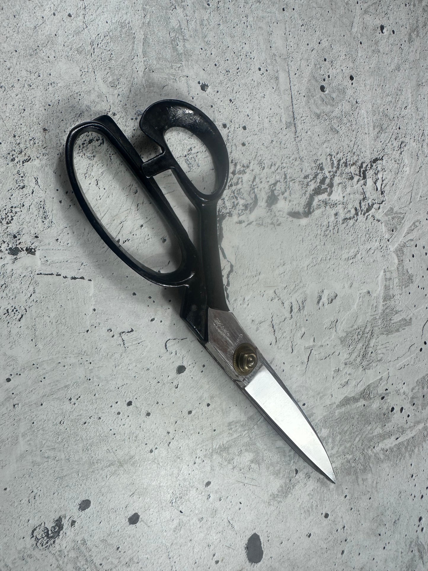 Vintage Ryujiro Kitchen Scissors 170mm Carbon Steel 2156