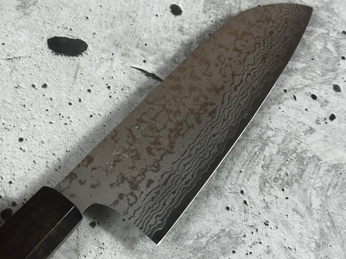 Makoto Kurosaki  VG7 Damascus  Santoku Knife 165mm