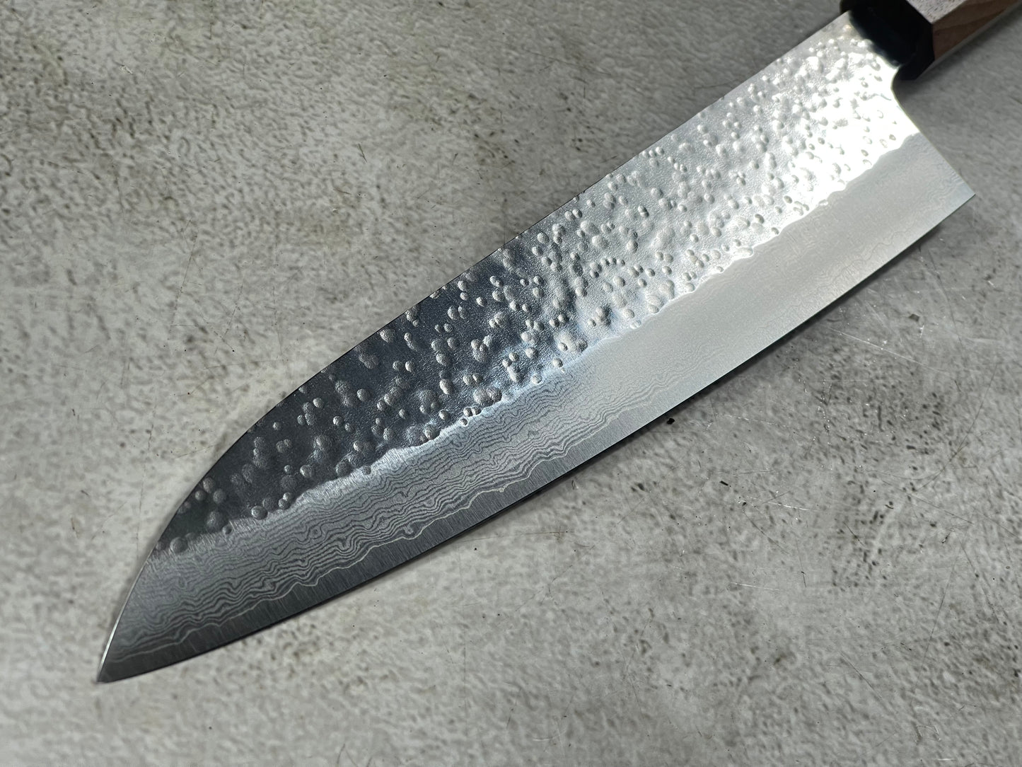Makoto Kurosaki Damascus Tsuchime Gyuto 210mm