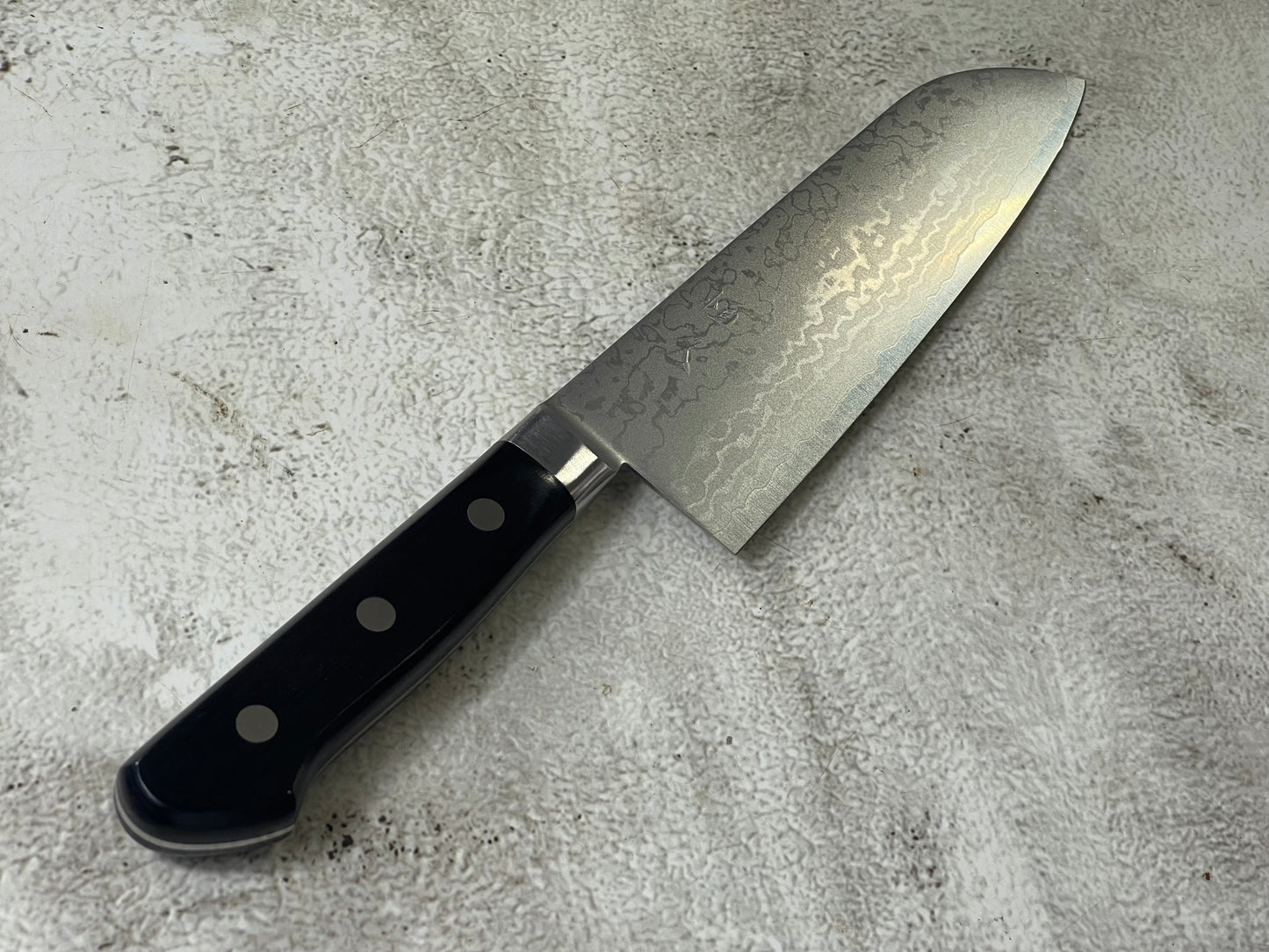 Tsunehisa VG-10 Damascus Santoku 170mm Oak Handle Made in Japan 🇯🇵