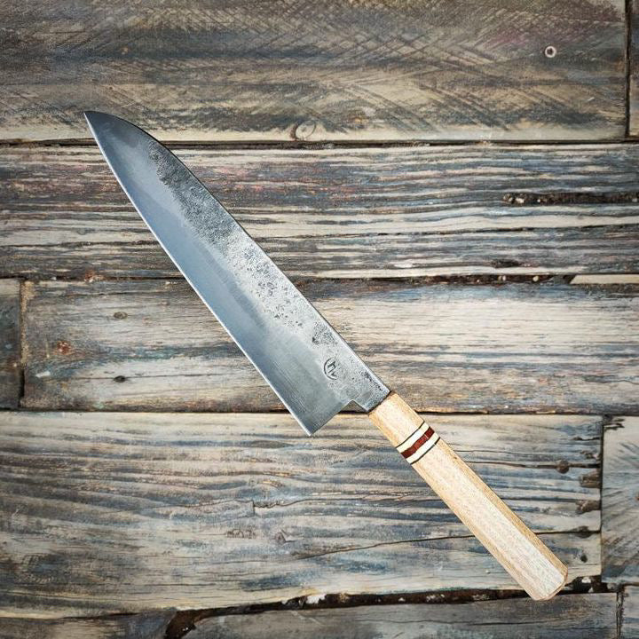 HG Blade Gyuto Knife 230mm Kurouchi Finish 1084 High Carbon Steel