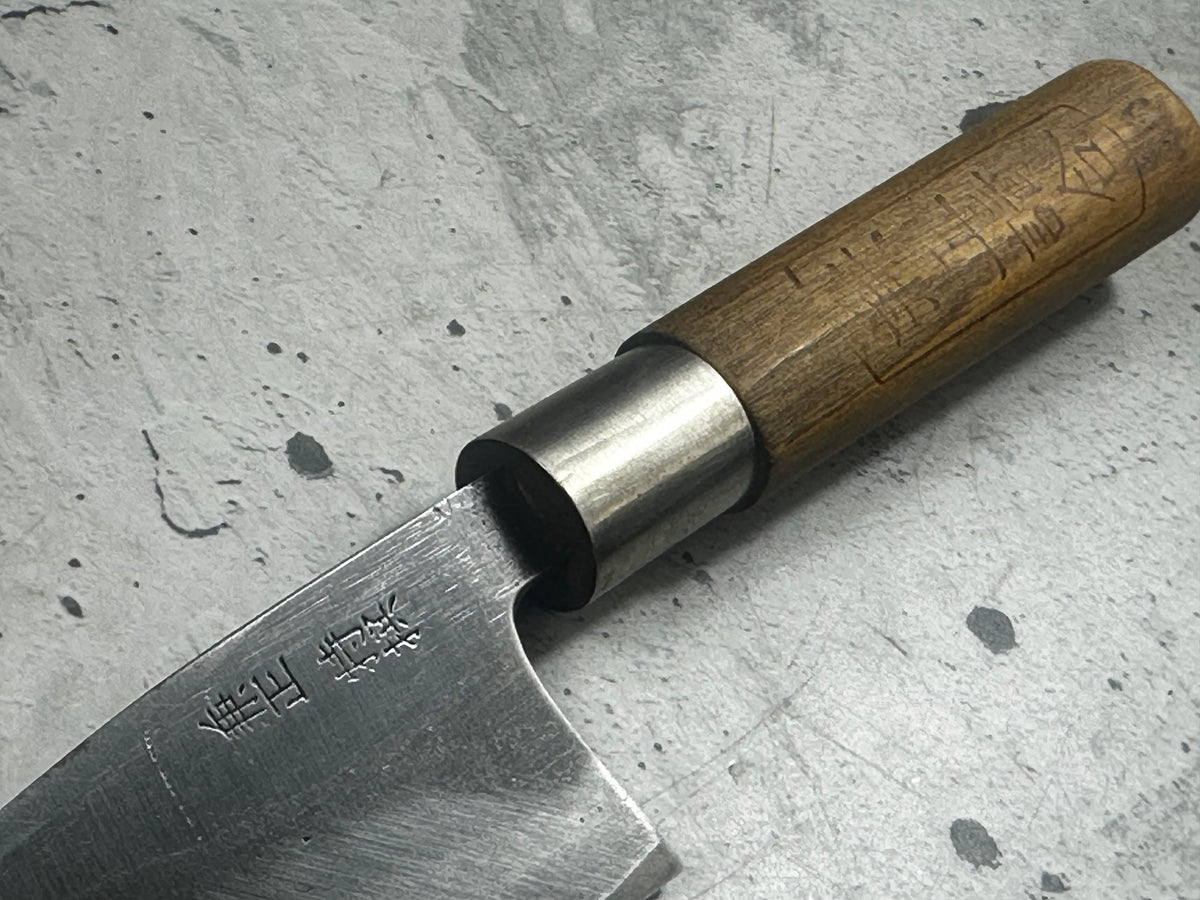 Vintage Kanemasa Carbon Steel Ko-Deba Knife 120mm 2327