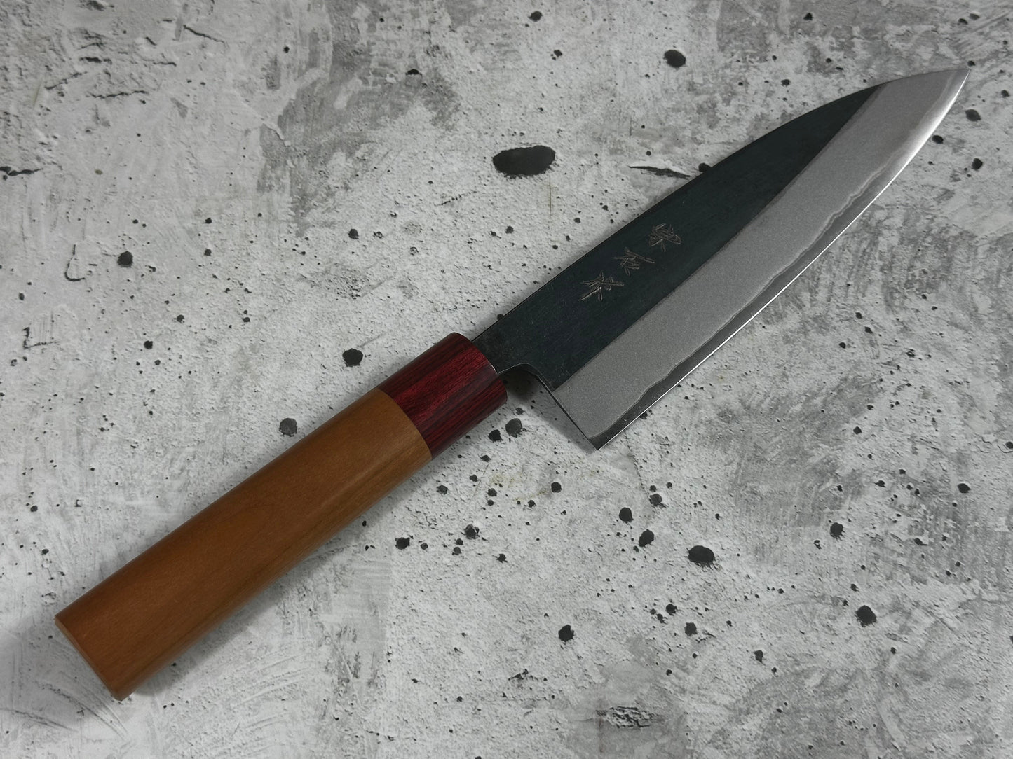 Muneishi Aogami 2 Iron Clad Gyuto 180mm Kurouchi Finish